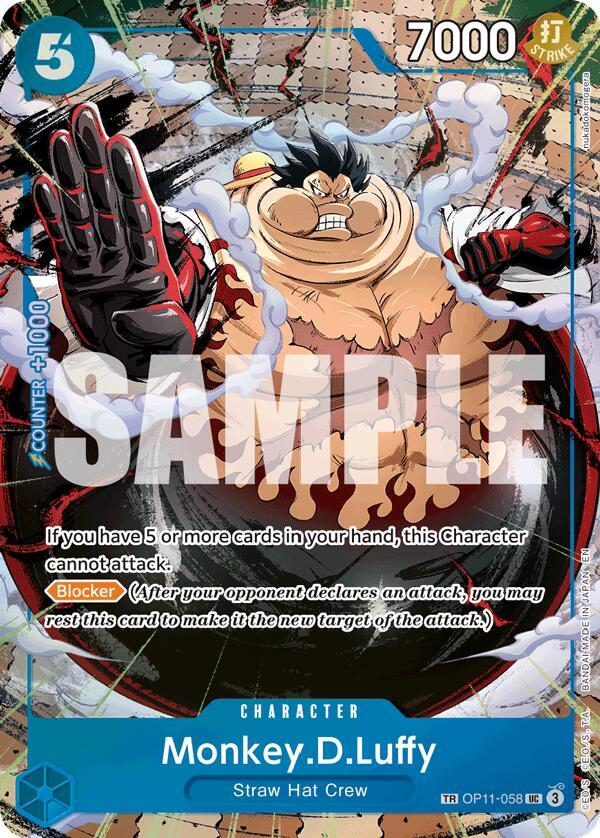 Monkey.D.Luffy OP11-058 (Carrying On His Will)  - Treasure Foil