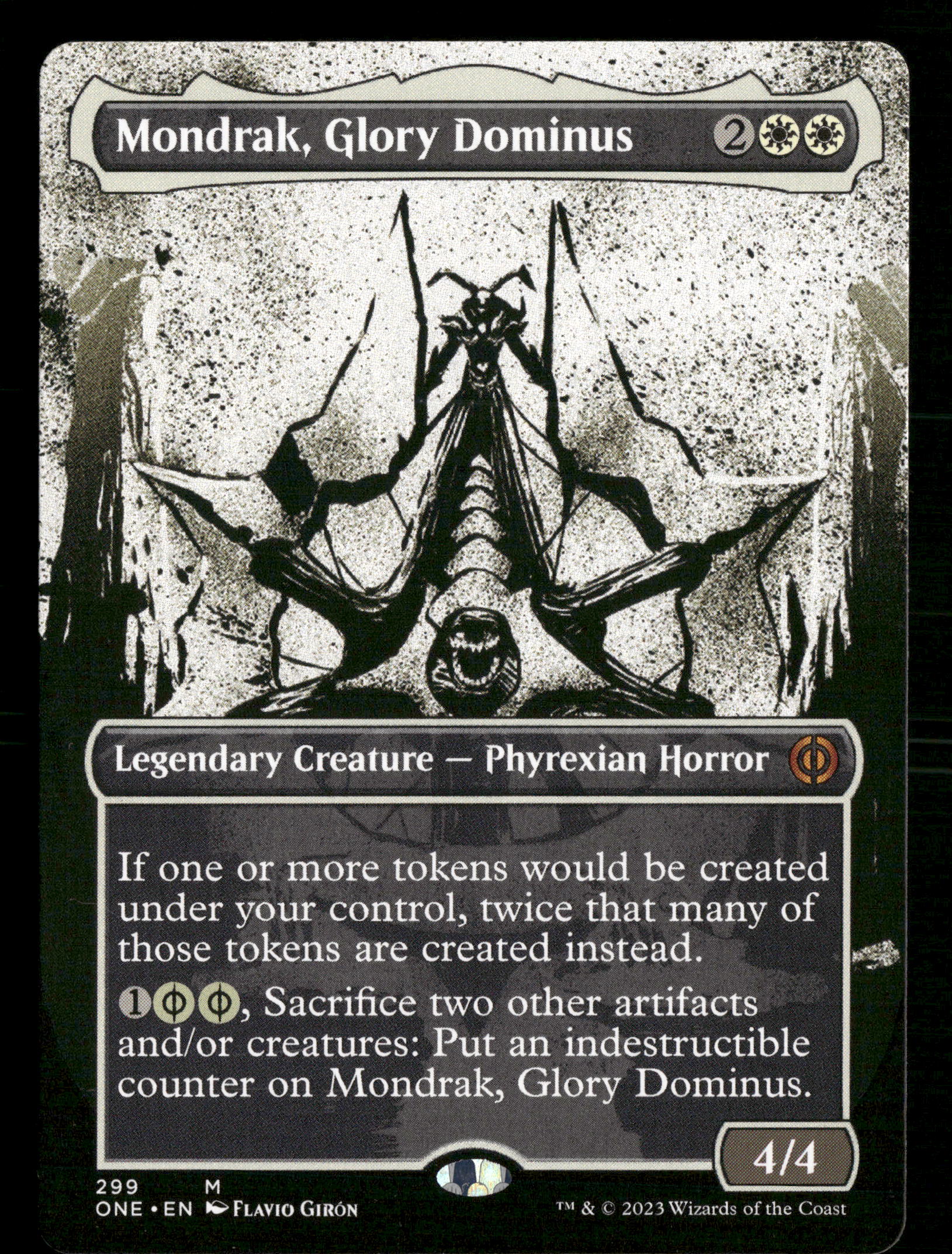 Magic The Gathering Phyrexia: All Will Be One 299 Mondrak, Glory Dominus (Showcase) M NM