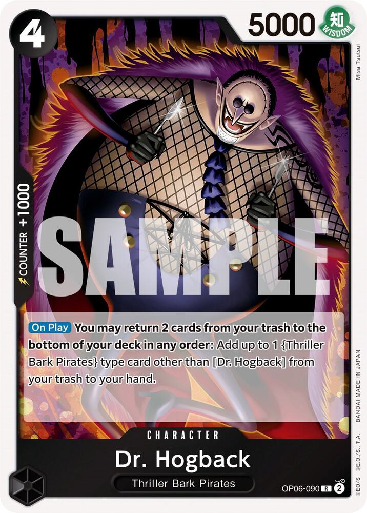 One Piece TCG OP06-090 Dr.Hogback Rare Wings of the Captain One Piece TCG OP06-090 Dr.Hogback Rare Wings of the Captain