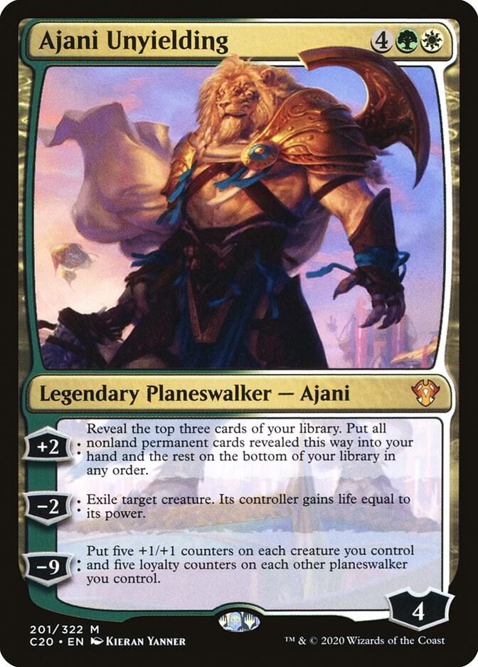 Ajani Unyielding 201/322 (Commander 2020) 