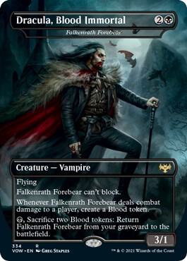 Dracula Blood Immortal Falkenrath Forebear 334 (Innistrad: Crimson Vow)  - Foil