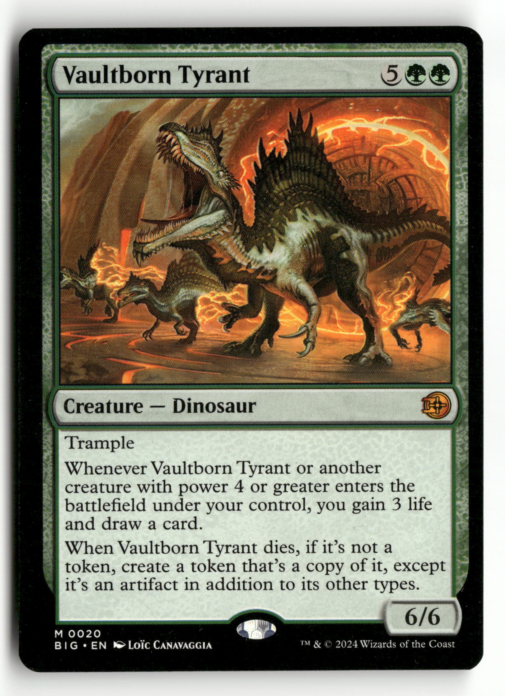 MTG Outlaws of Thunder Junction: The Big Score 20 Vaultborn Tyrant M NM