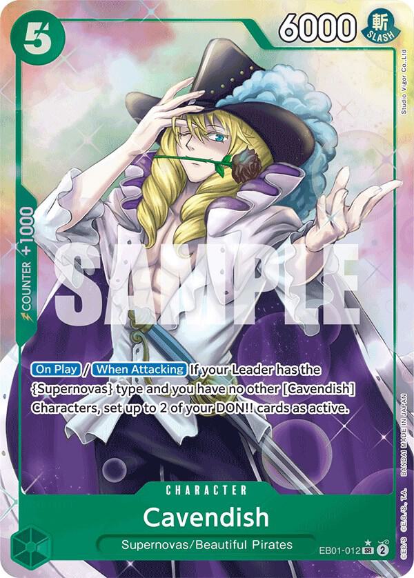 Cavendish EB01-012 (Extra Booster: Memorial Collection)  - Alternate Art Foil