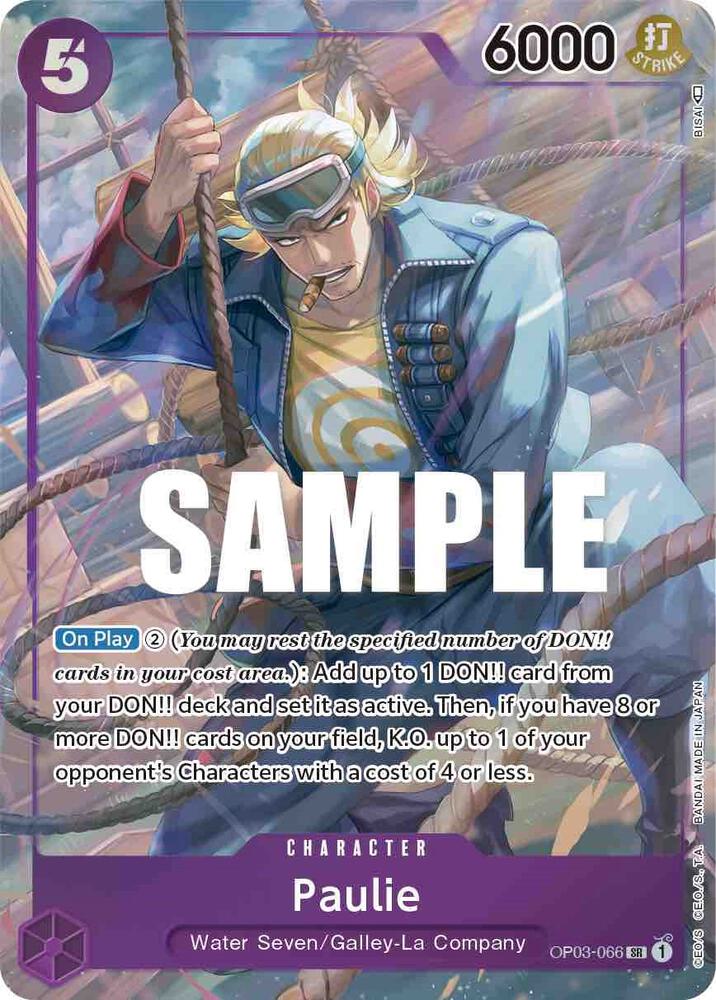 Paulie OP03-066 (Pillars of Strength)  - Alternate Art Foil