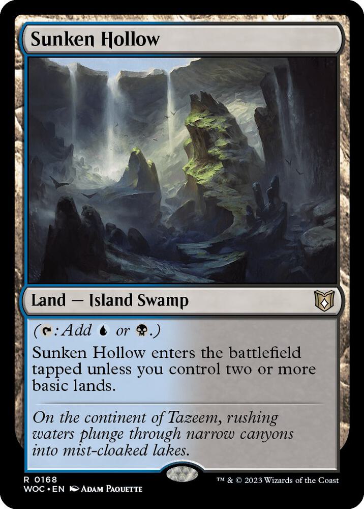 Sunken Hollow 168/173 (Commander: Wilds of Eldraine) 