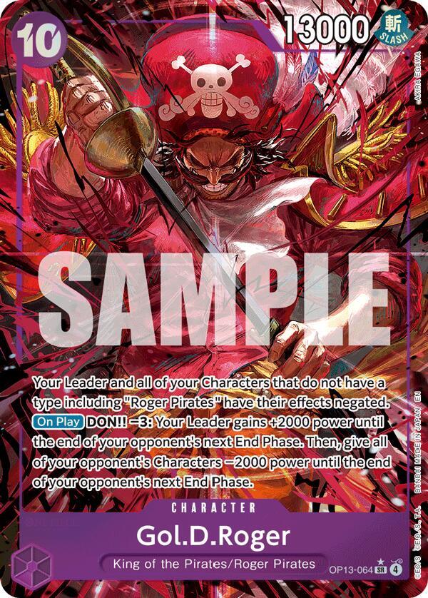 Gol.D.Roger OP13-064 (Carrying On His Will)  - Alternate Art Foil