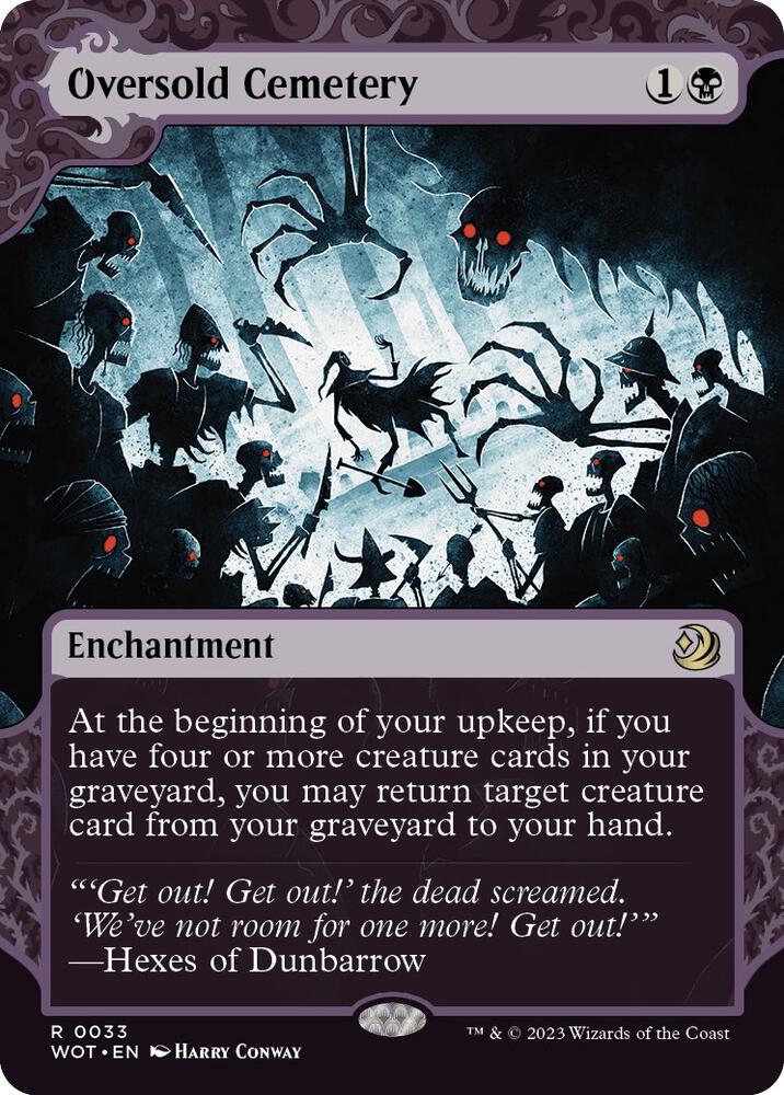 Oversold Cemetery 33/63 (Wilds of Eldraine: Enchanting Tales)  - Showcase