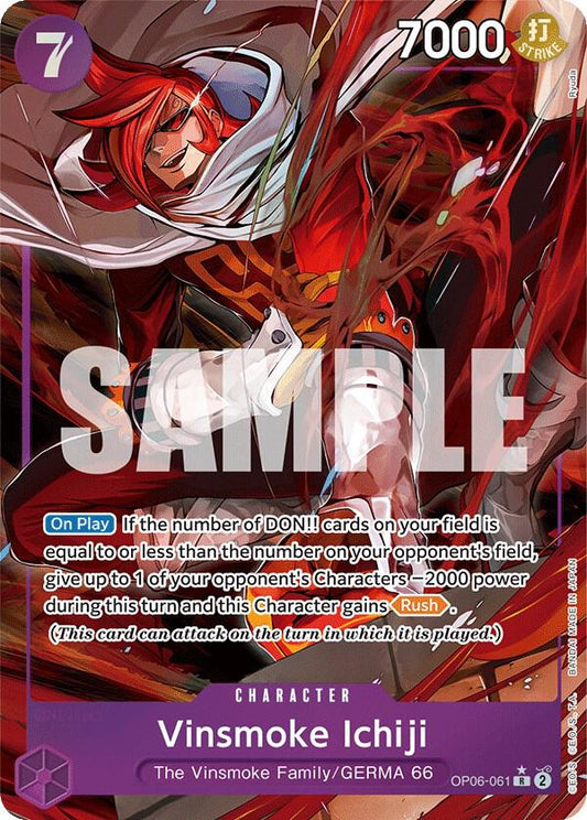 Vinsmoke Ichiji OP06-061 (Wings of the Captain)  - Alternate Art Foil