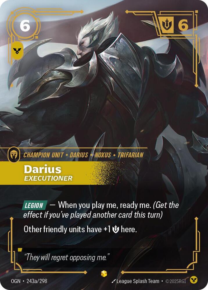 Darius - Executioner 243a/298 (Origins)  - Foil