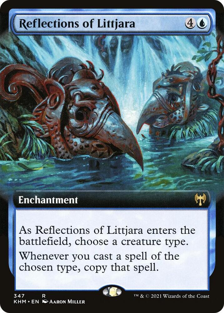 Reflections of Littjara 347/285 (Kaldheim)  - Extended Art