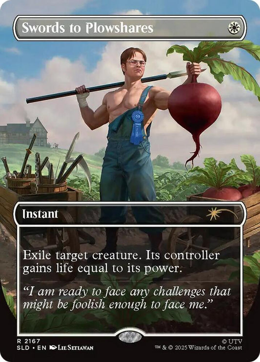 Swords to Plowshares 2167 (Secret Lair Drop Series)  - Borderless Foil