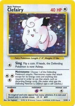 Clefairy 005/102 (Base Set)  - Unlimited Holofoil