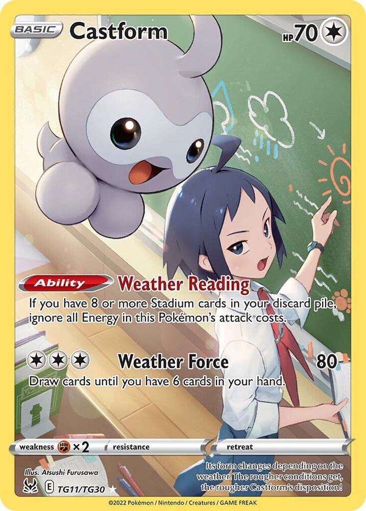 Castform TG11/TG30 (SWSH11: Lost Origin Trainer Gallery)  - Holofoil