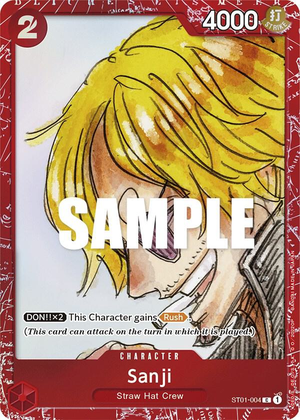Sanji (PCC Film RED) ST01-004 (One Piece Promotion Cards)  - Alternate Art Foil