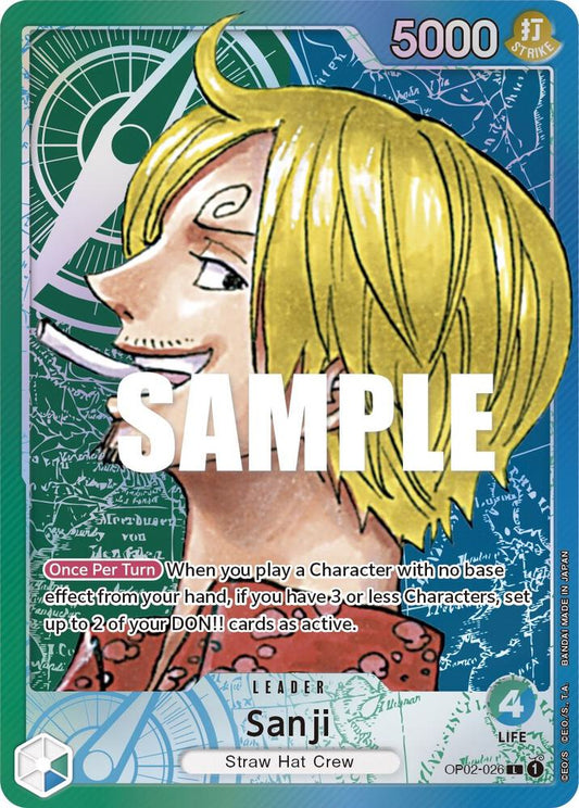 Sanji OP02-026 (Paramount War)  - Alternate Art Foil