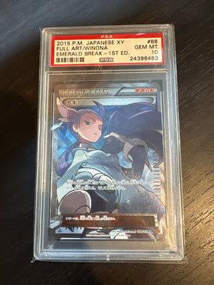 2015 Pokemon Emerald Break 1st Edition 088/078 Winona PSA 10