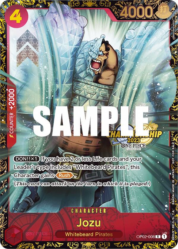 Jozu (Championship 2023) OP02-008 (One Piece Promotion Cards)  - Foil