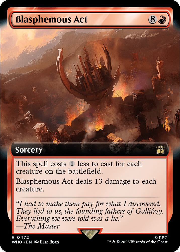 Blasphemous Act 472/331 (Universes Beyond: Doctor Who)  - Extended Art Foil