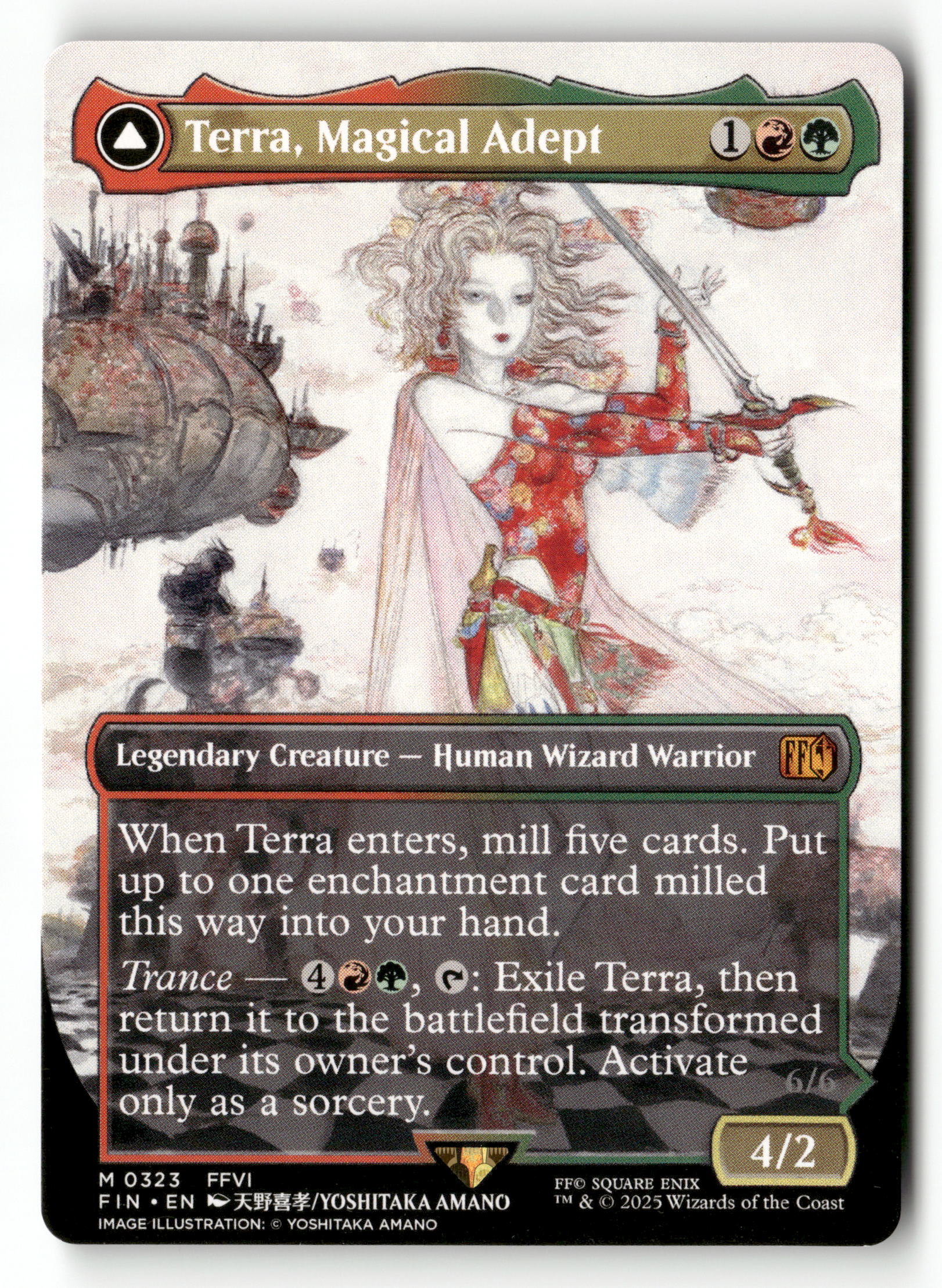 MTG FINAL FANTASY 323 Terra, Magical Adept (Borderless) M NM