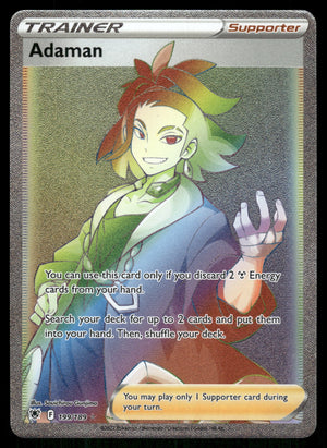 2022 Pokemon SwSh Astral Radiance 199/189 Adaman Rainbow Secret Rare