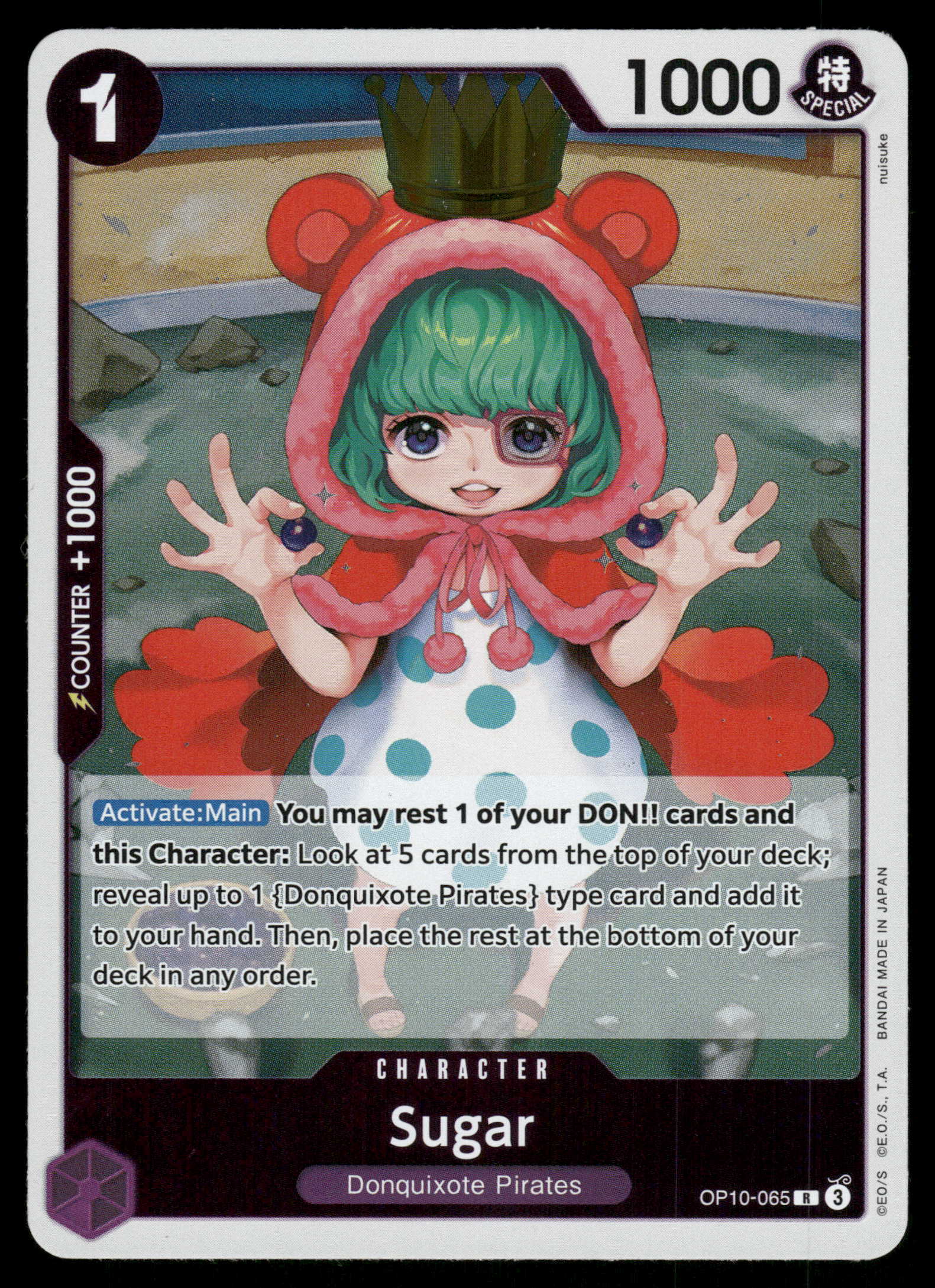 One Piece Card Game OP10-065 Sugar Rare One Piece Card Game OP10-065 Sugar Rare
