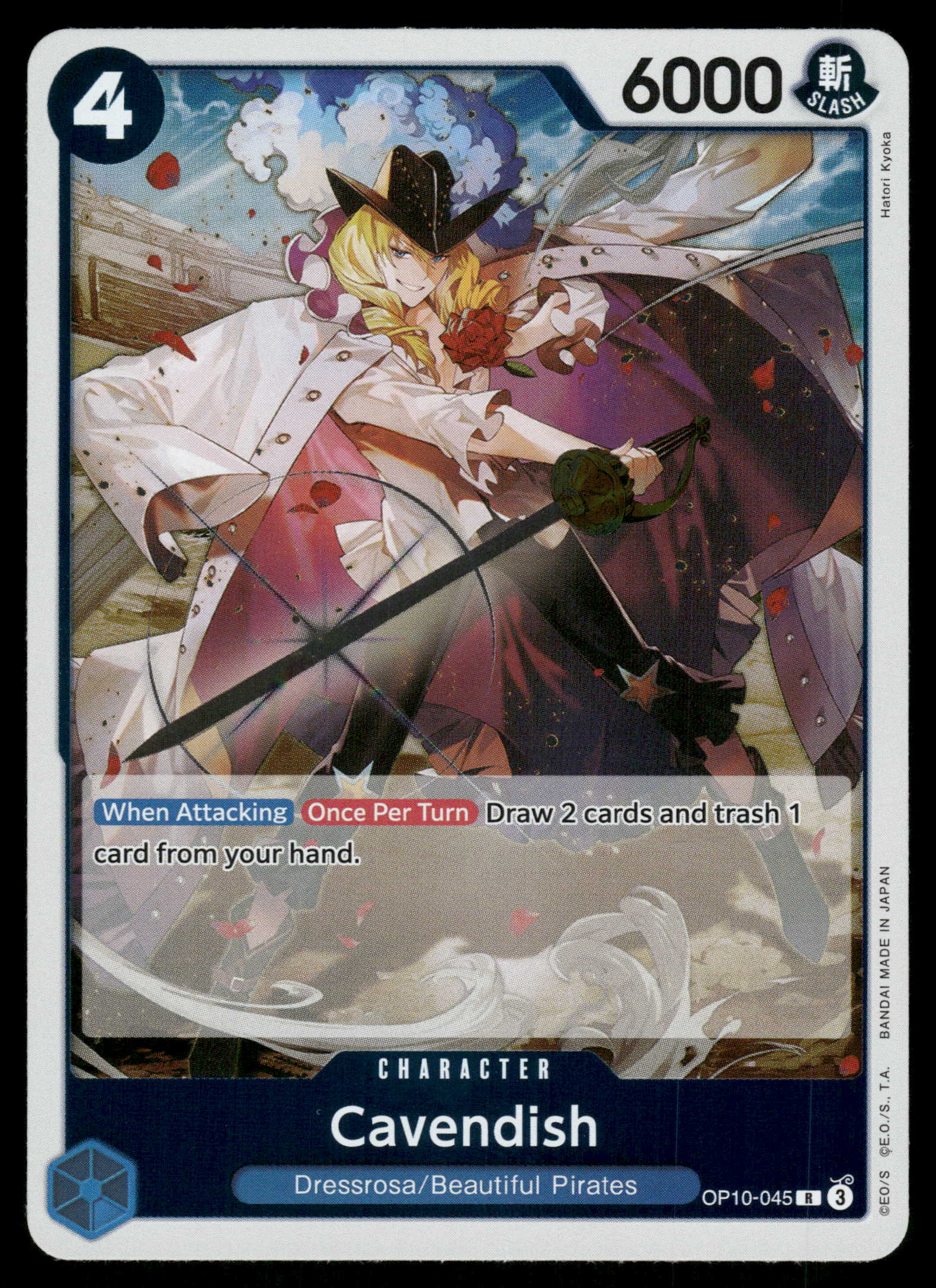 cavendish one piece card game One Piece Card Game OP10-045 Cavendish Rare