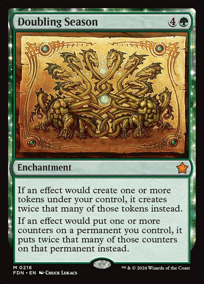 Doubling Season 216 (Foundations)  - Foil