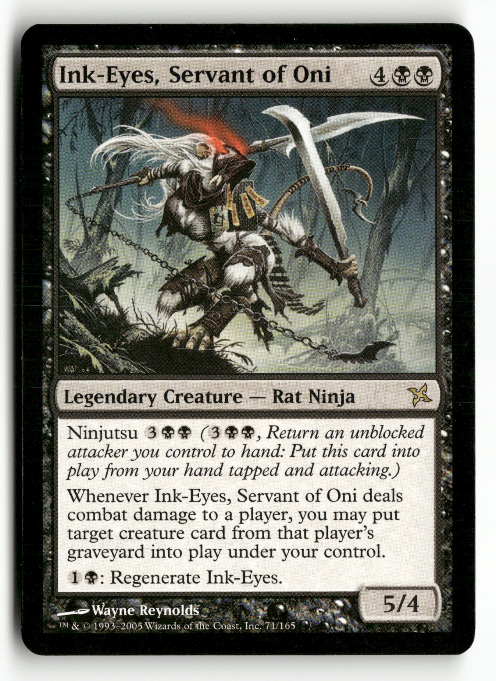 2005 MTG Magic The Gathering Betrayers of Kamigawa 71/165 Ink-Eyes, Servant of O