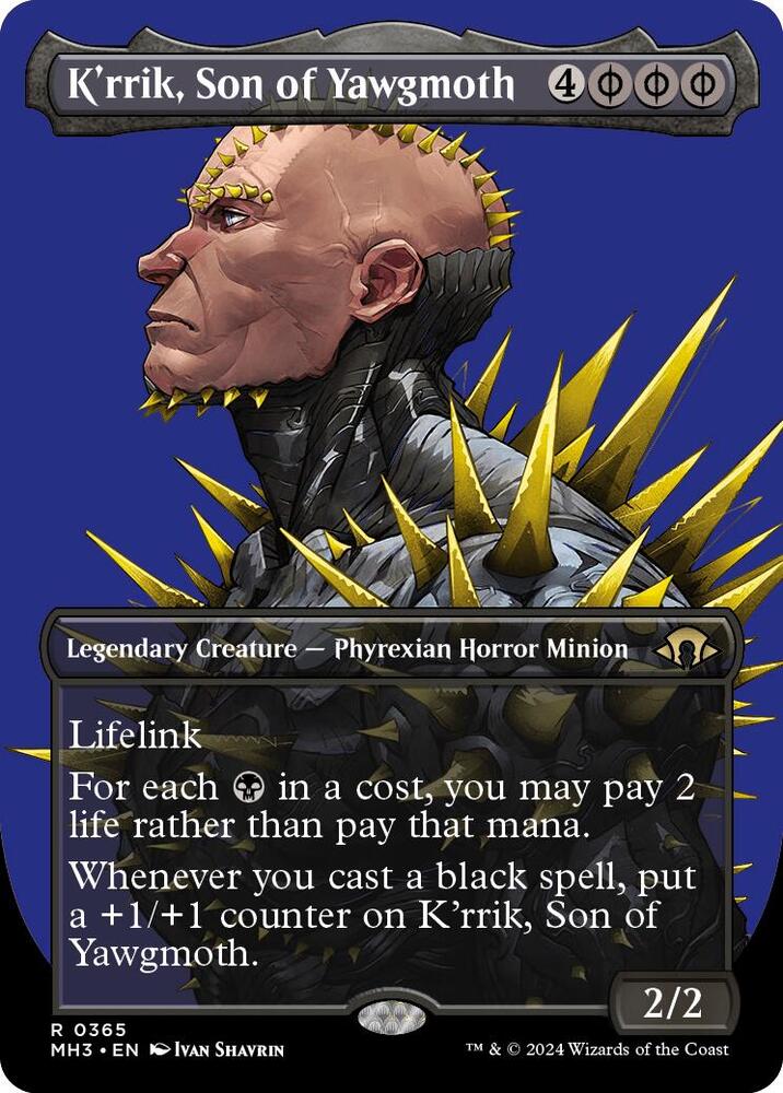 Kr'rik, Son of Yawgmoth 365 (Modern Horizons 3)  - Borderless Foil