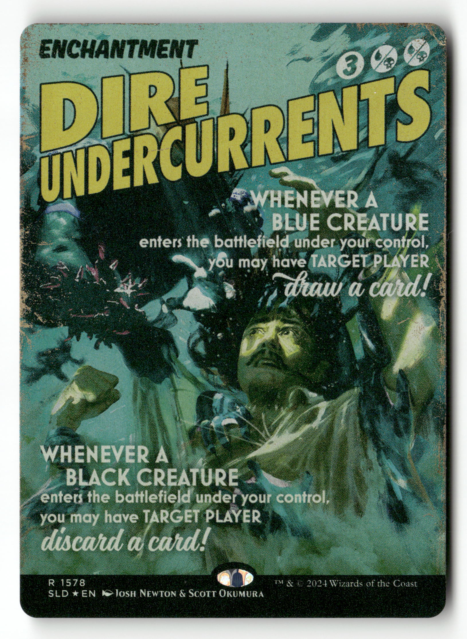 MTG Secret Lair Drop Series 1578 Dire Undercurrents (Rainbow Foil) R NM