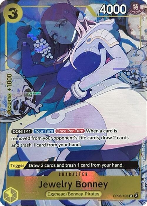 Jewelry Bonney (Illustration Box EX) OP08-105 (One Piece Promotion Cards)  - Foil