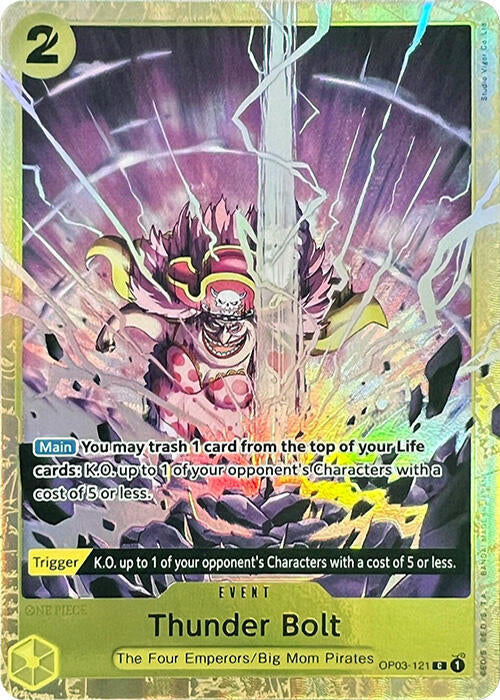 Thunder Bolt (PCC Vol.1) OP03-121 (One Piece Promotion Cards)  - Alternate Art Foil
