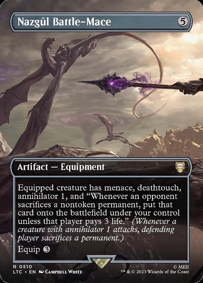 Nazgûl Battle-Mace 510 (Commander: The Lord of the Rings: Tales of Middle-earth)  - Borderless Foil