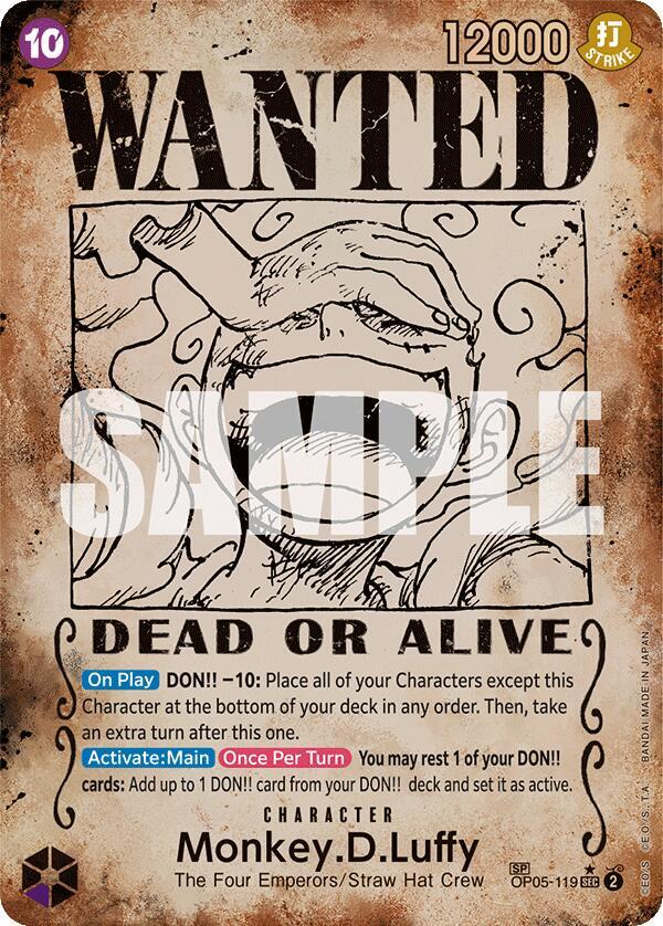 Monkey.D.Luffy (Wanted) OP05-119 (Emperors in the New World)  - Special Foil