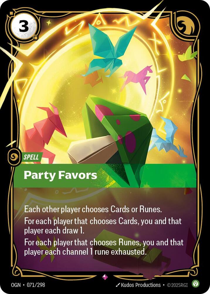 Party Favors 071/298 (Origins)  - Foil
