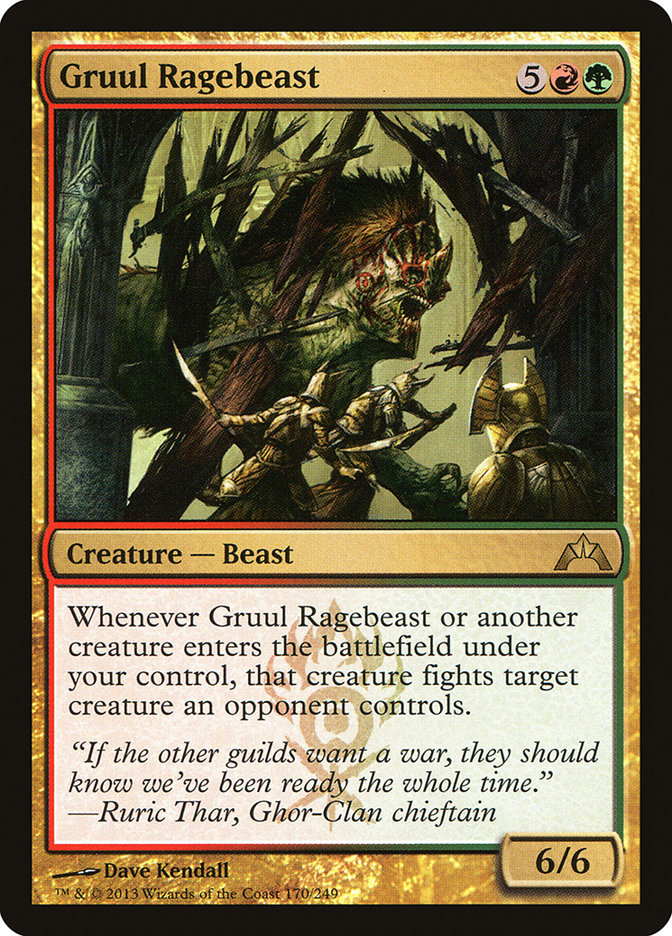 Gruul Ragebeast 170/249 (Gatecrash) 