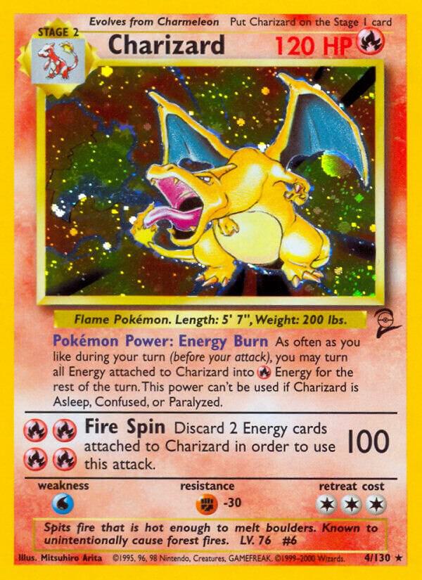Charizard 004/130 (Base Set 2)  - Holofoil