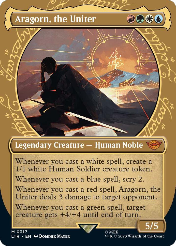 Aragorn, the Uniter 317 (Universes Beyond: The Lord of the Rings: Tales of Middle-earth)  - Showcase Foil