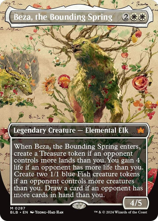 Beza, the Bounding Spring 287/281 (Bloomburrow)  - Borderless Foil