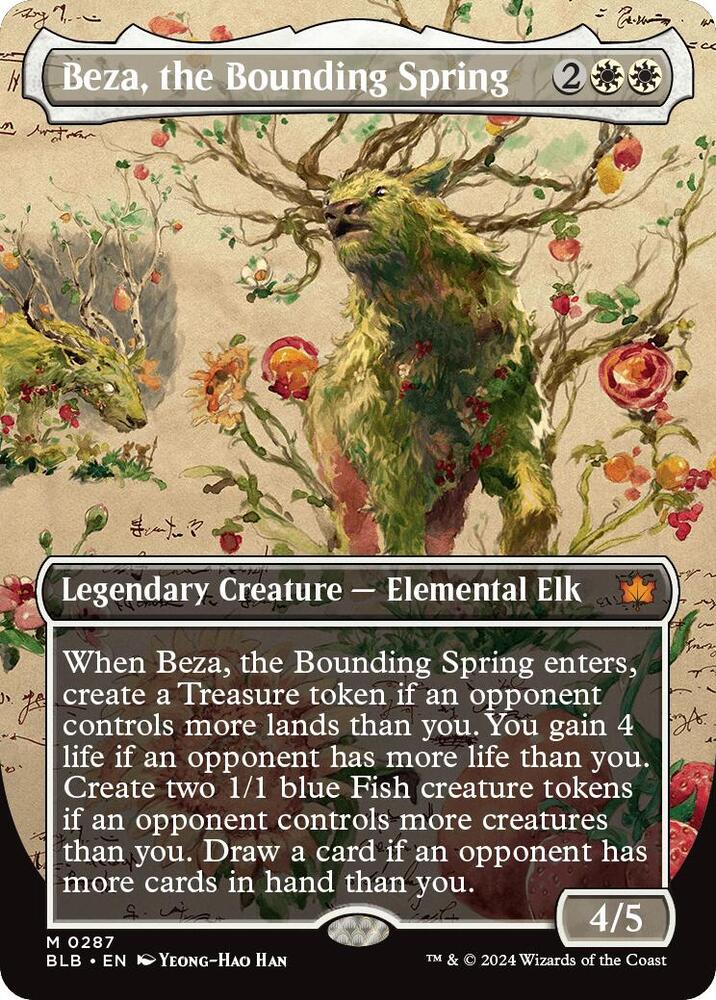 Beza, the Bounding Spring 287 (Bloomburrow)  - Borderless Foil