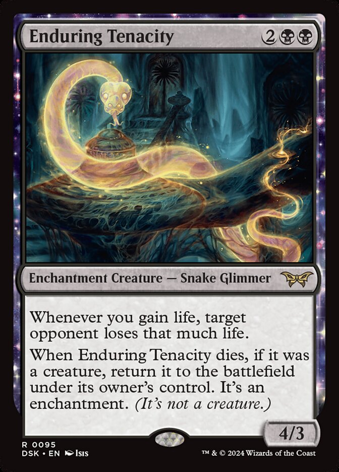 Enduring Tenacity 95 (Duskmourn: House of Horror)  - Foil