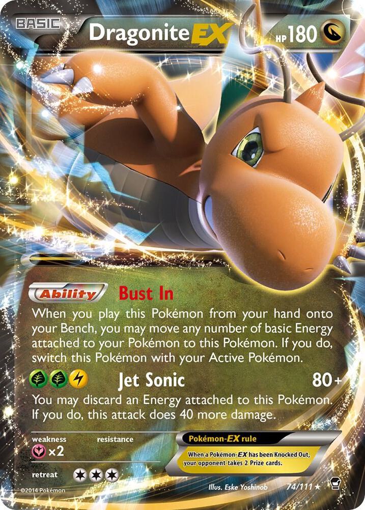 Dragonite EX 74/111 (XY - Furious Fists)  - Holofoil