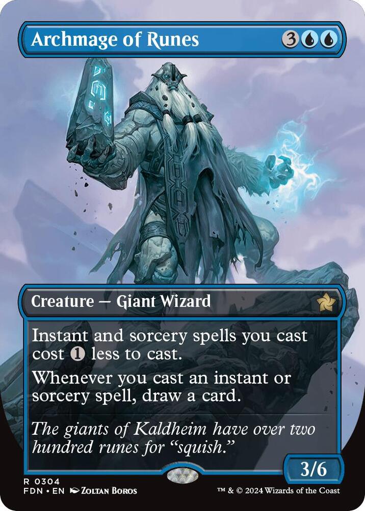 Archmage of Runes 304 (Foundations)  - Borderless