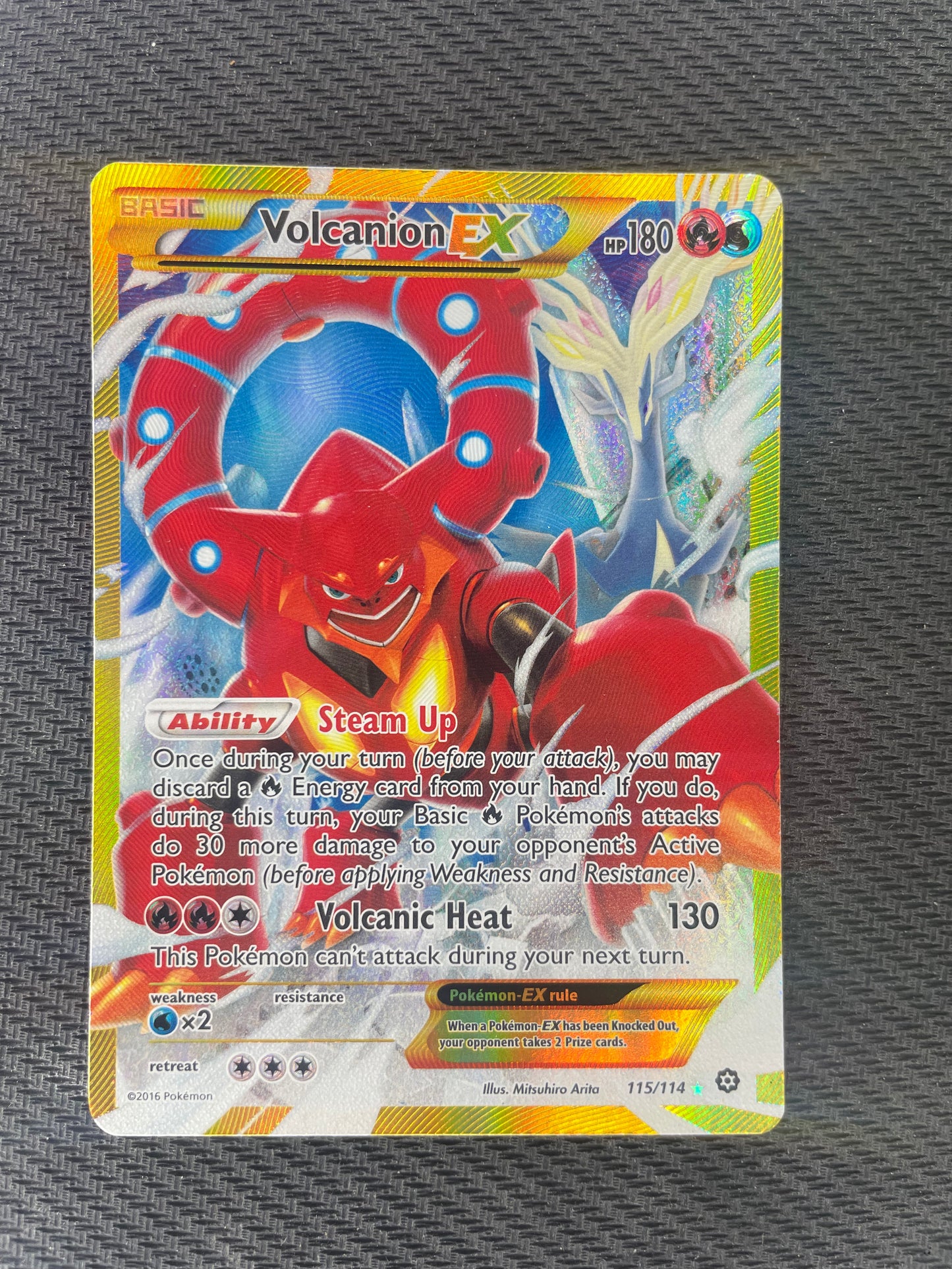 2016 Pokemon Steam Siege 115 114 Volcanion Ex – Mint Collectables