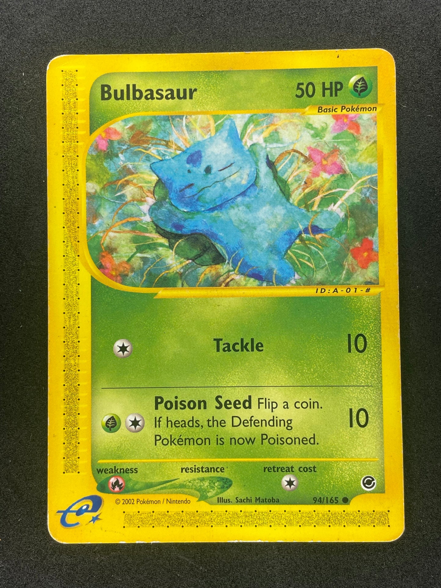 2002 Pokemon Expedition 94/165 Bulbasaur E Series HP