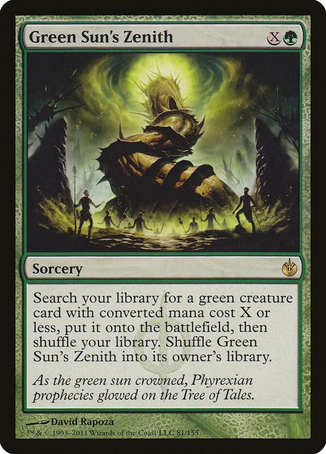 MTG Mirrodin Besieged 81 Green Sun's Zenith R LP