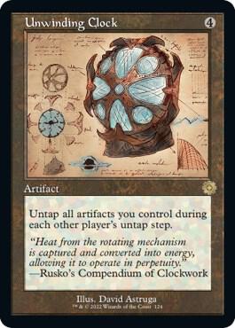 Unwinding Clock Schematic 124 (The Brothers' War: Retro Frame Artifacts)  - Foil