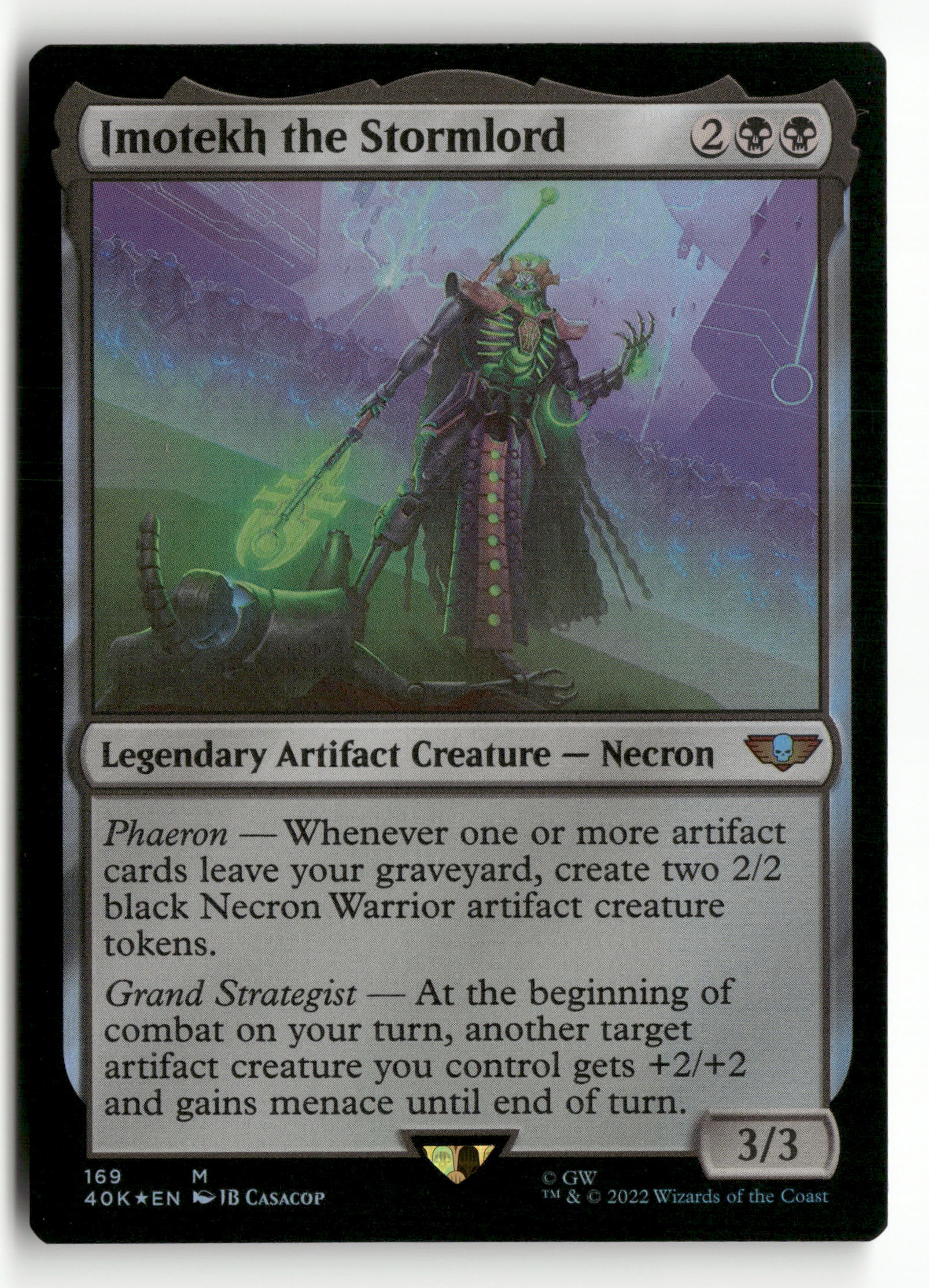 MTG Universes Beyond: Warhammer 40,000 169 Imotekh the Stormlord M NM