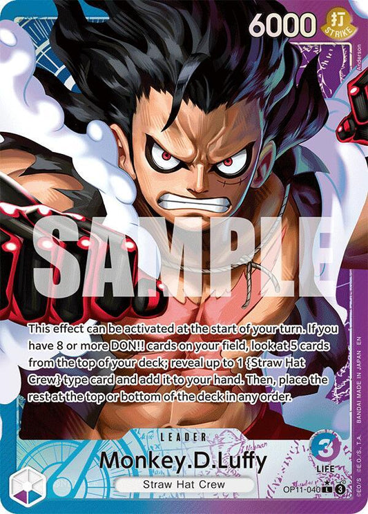 Monkey.D.Luffy OP11-040 (A Fist of Divine Speed)  - Alternate Art Foil