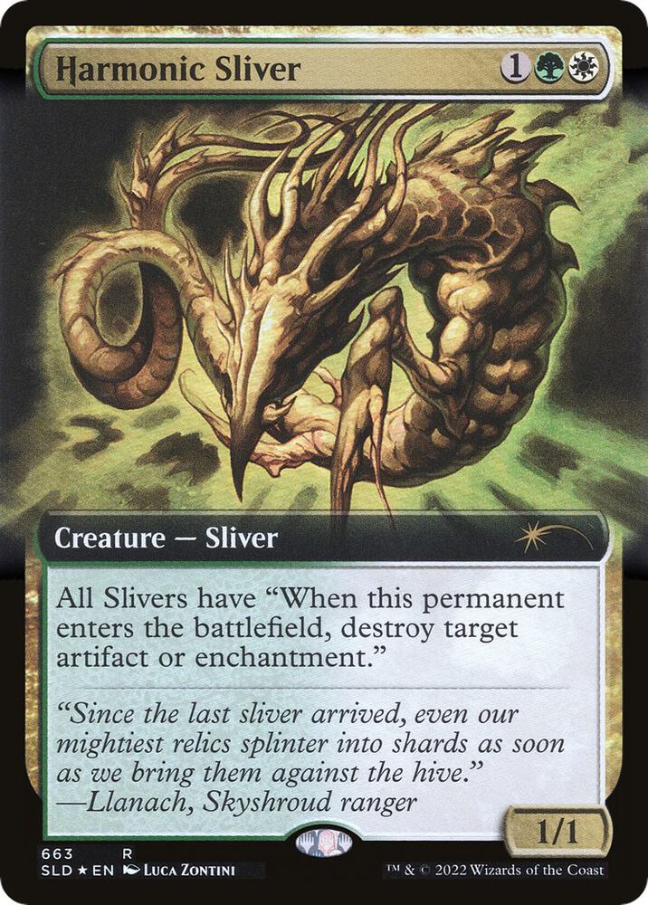 Harmonic Sliver 663 (Secret Lair Drop Series)  - Extended Art Foil